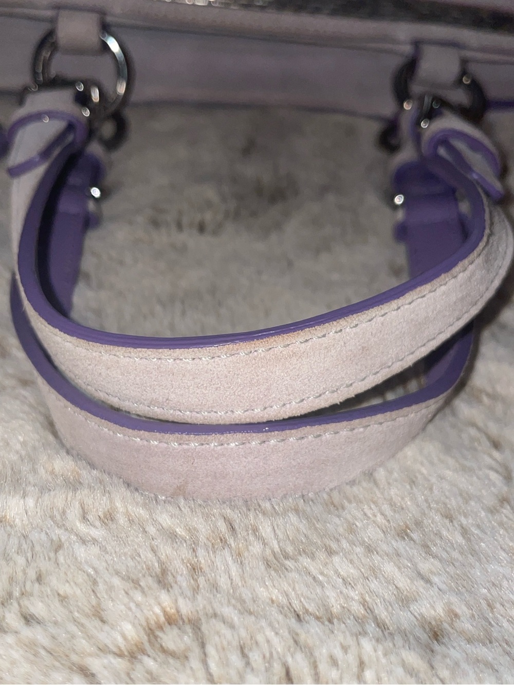 Vintage Coach Signature Suede Beaded Tote - Picture 3 of 14